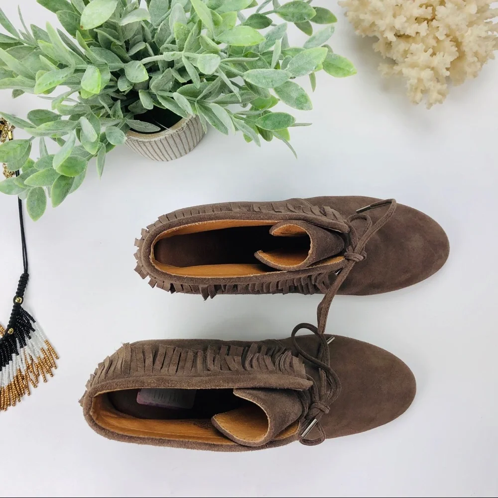 Kenneth Cole Gentle Soles Bettie Fringe Booties - Picture 5 of 7